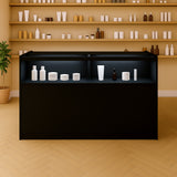 Mostrador Comercial con Luz LED B1500 – Negro