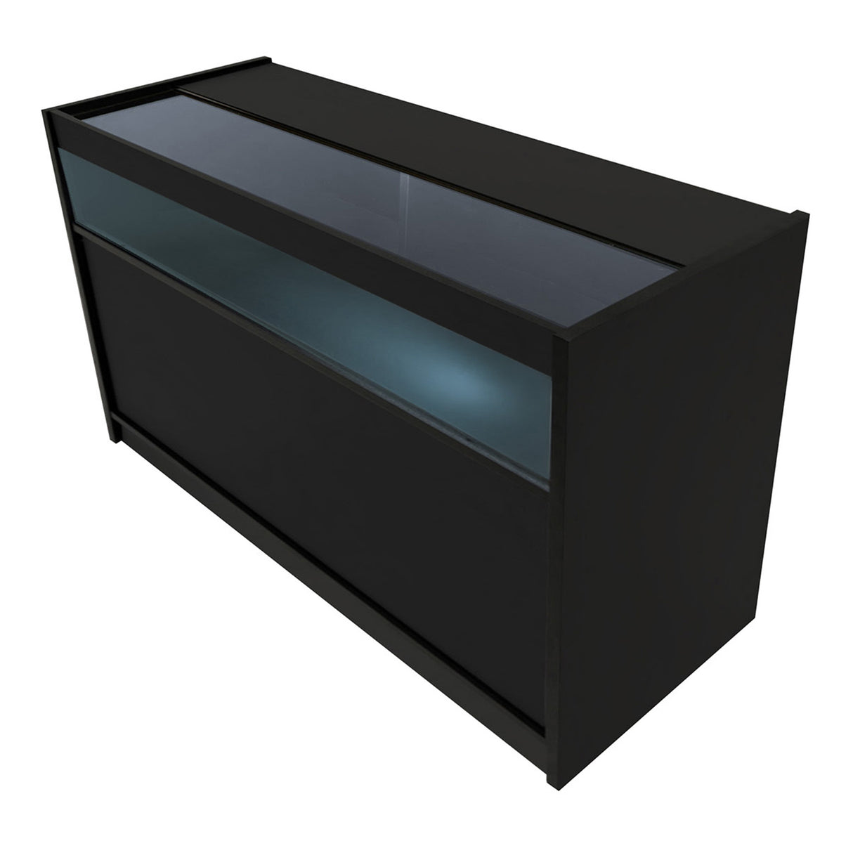 Mostrador Comercial con Luz LED B1500 – Negro