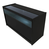 Mostrador Comercial con Luz LED B1500 – Negro