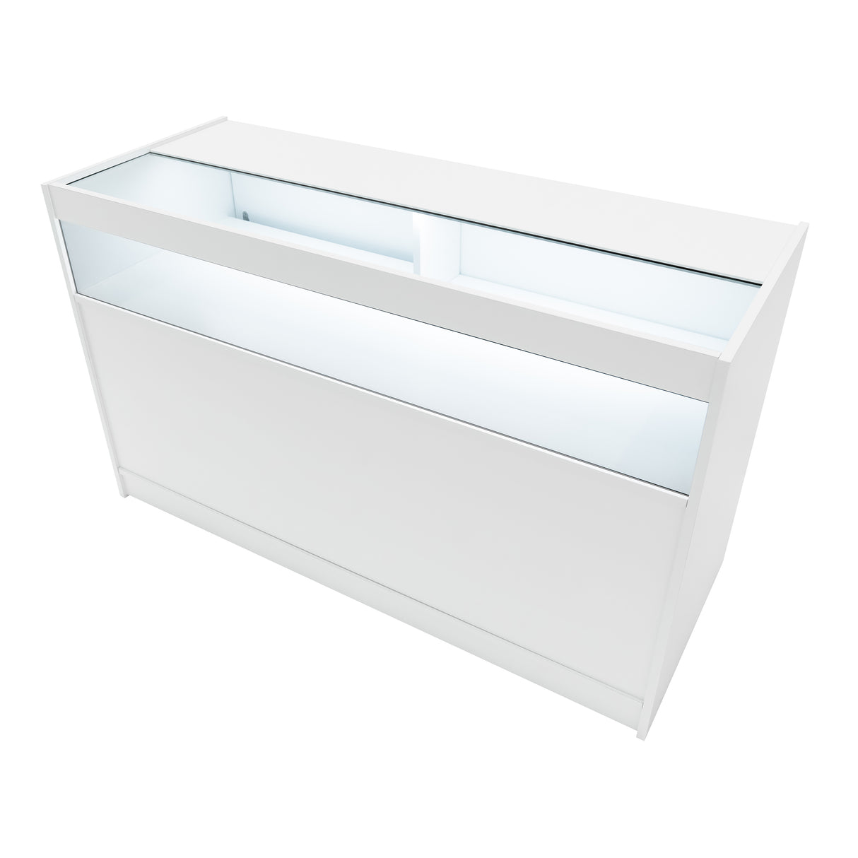 Mostrador Comercial con Luz LED B1500 – Blanco