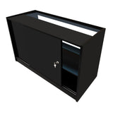 Mostrador Comercial con Luz LED C1500 – Negro
