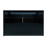 Mostrador Comercial con Luz LED C1500 – Negro