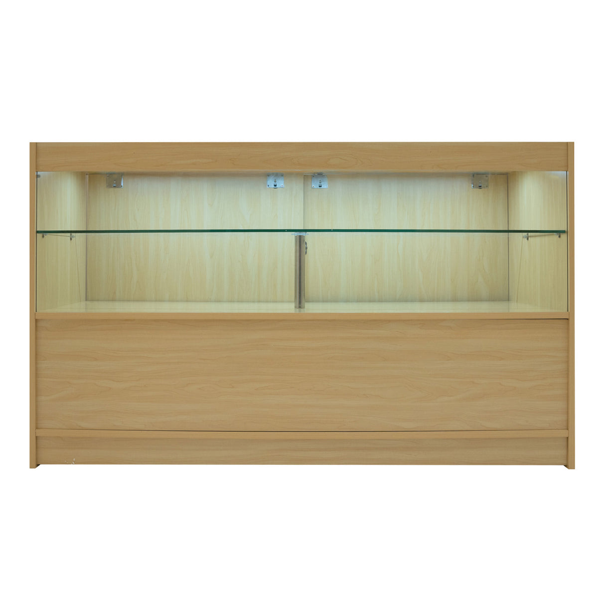 Mostrador Comercial con Luz LED C1500 – Arce