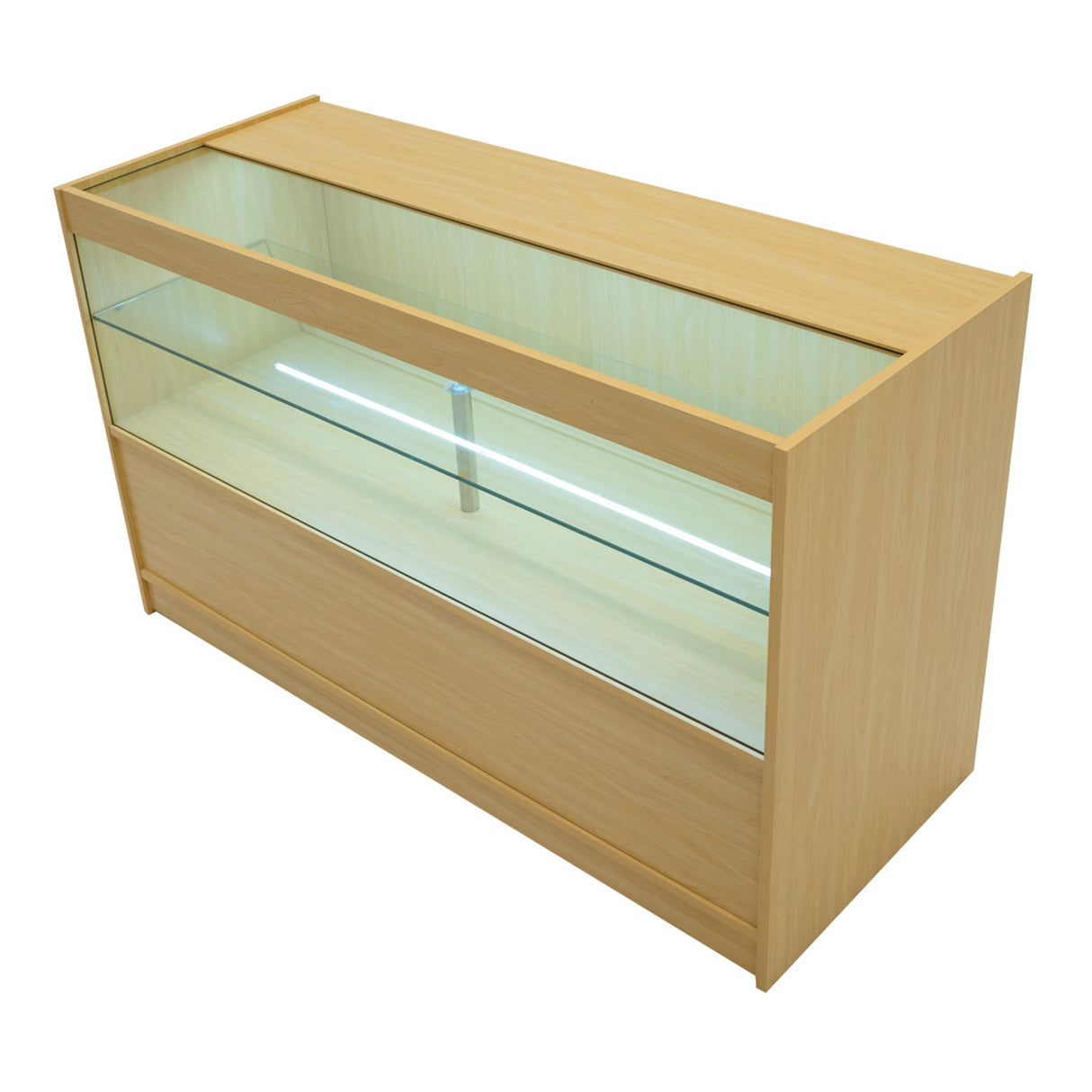 Mostrador Comercial con Luz LED C1500 – Arce