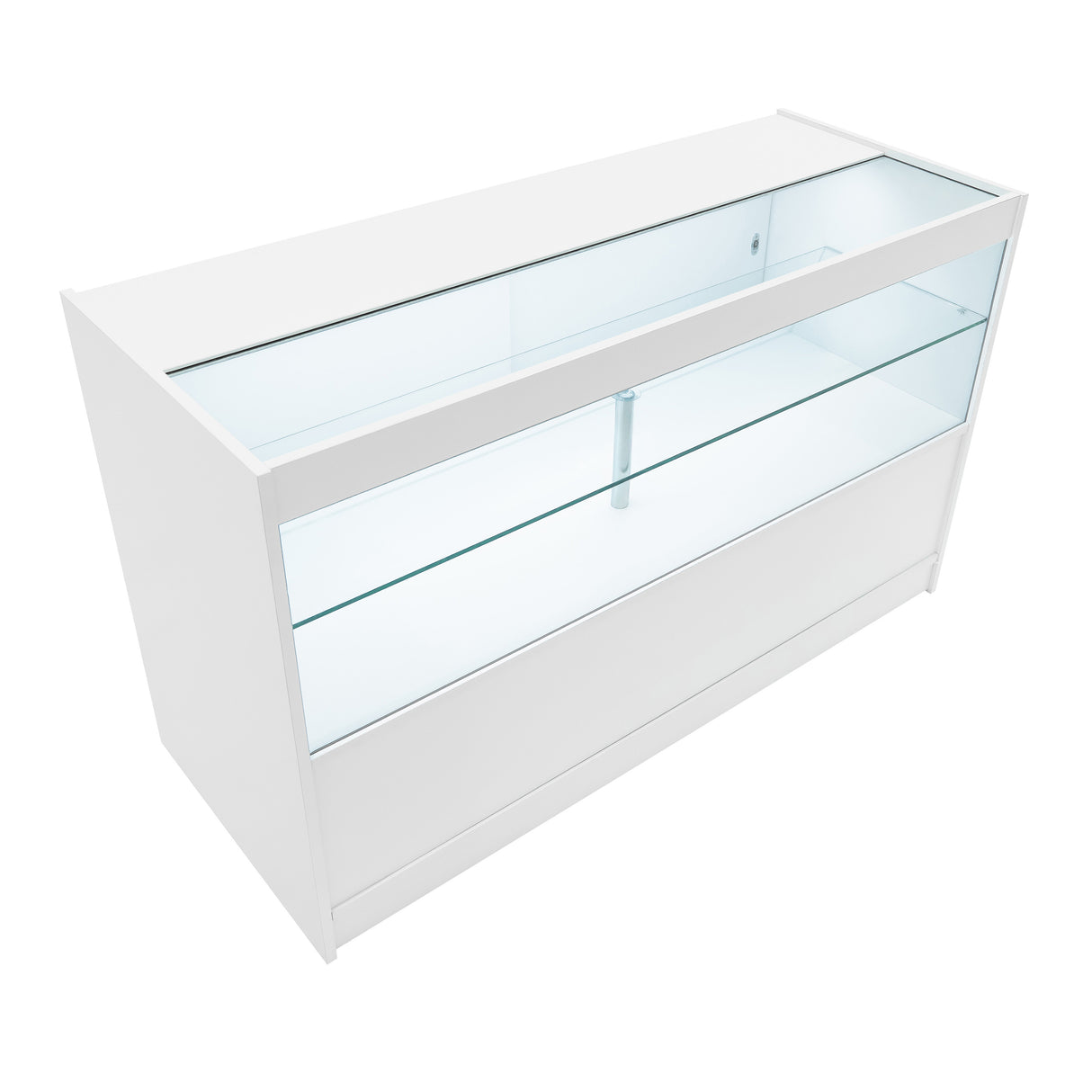 Mostrador Comercial con Luz LED C1500 – Blanco