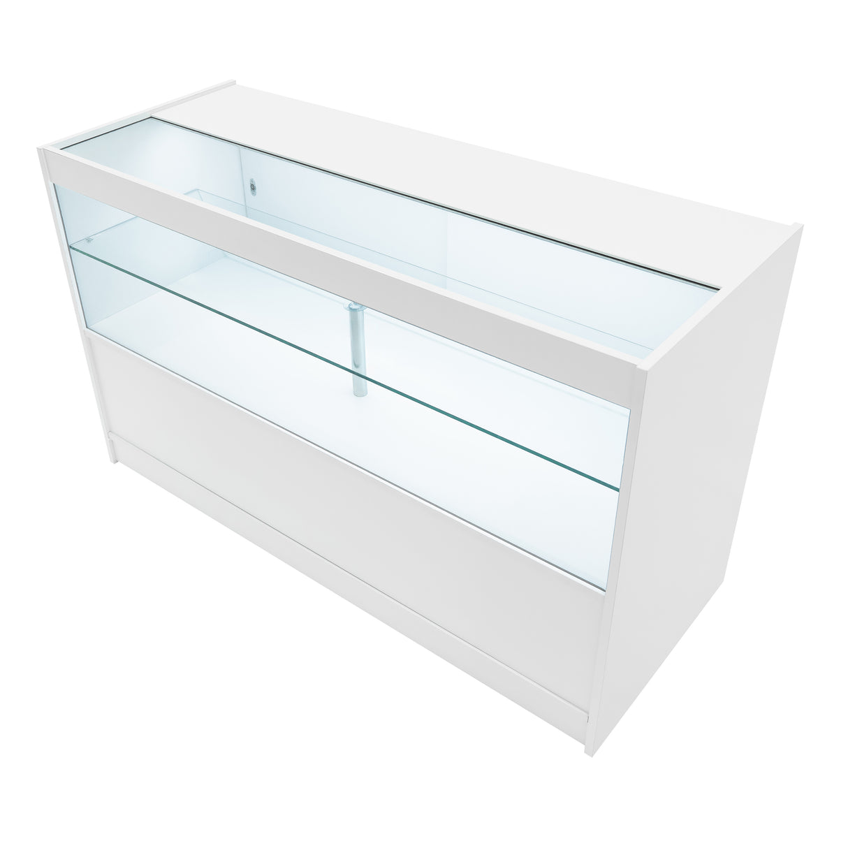 Mostrador Comercial con Luz LED C1500 – Blanco