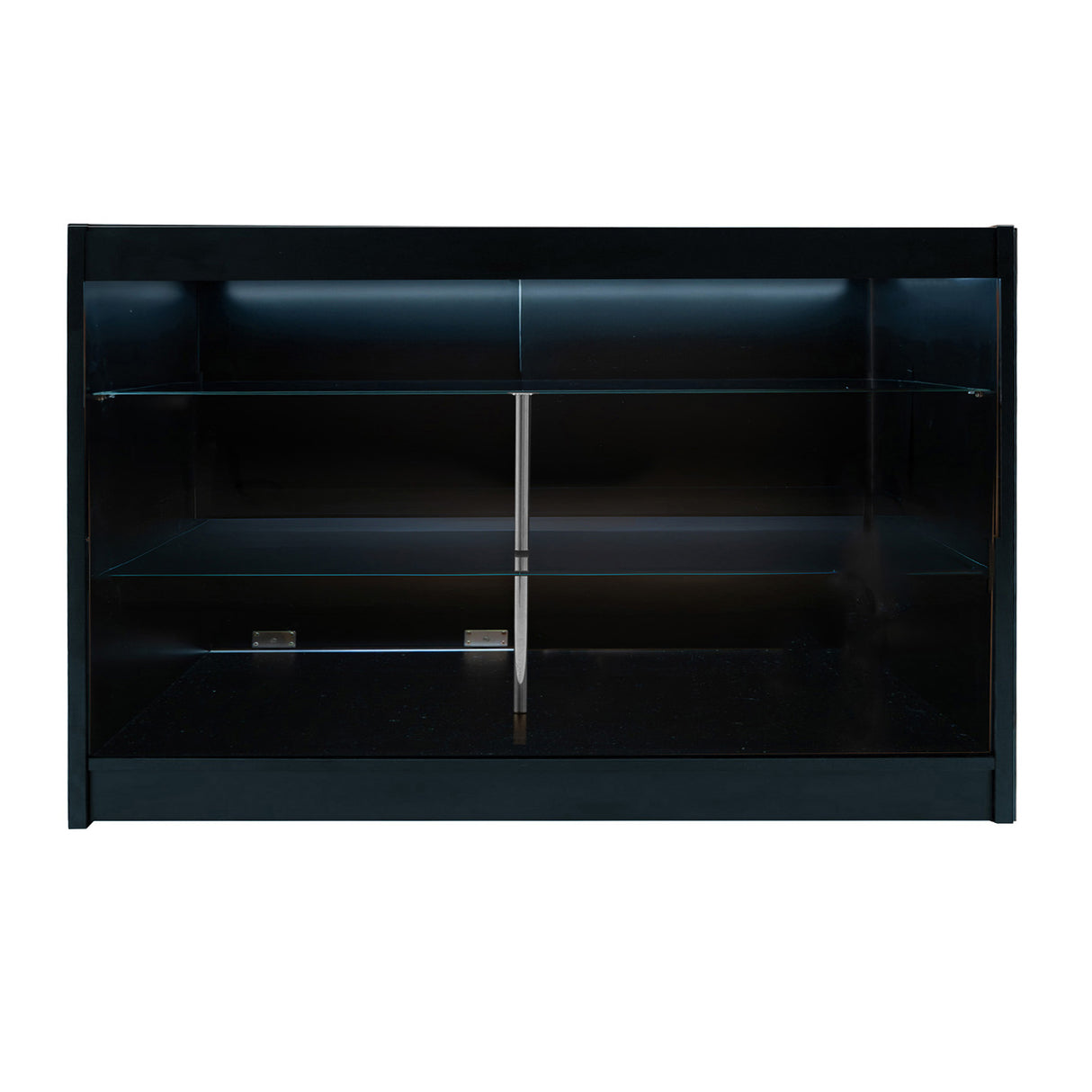 Mostrador Comercial con Luz LED K1500 – Negro