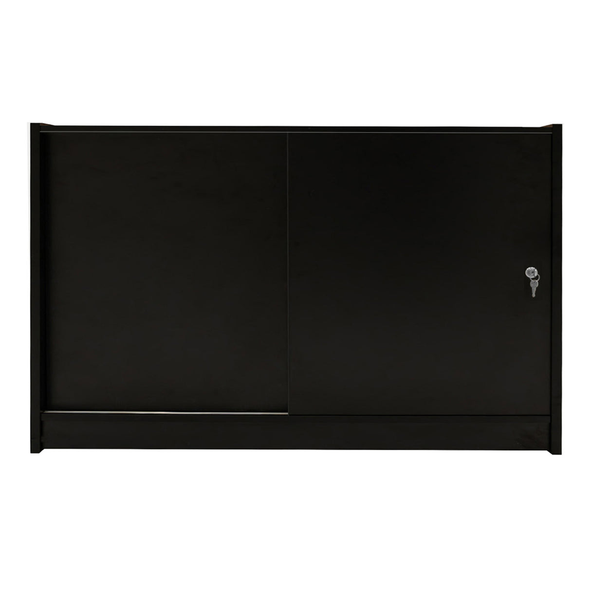 Mostrador Comercial con Luz LED K1500 – Negro