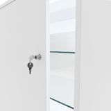 Mostrador Comercial con Luz LED K1500 – Blanco