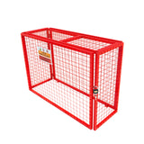 Jaula Plegable para Botellas de Gas - 100cm x 140cm x 50cm - Roja