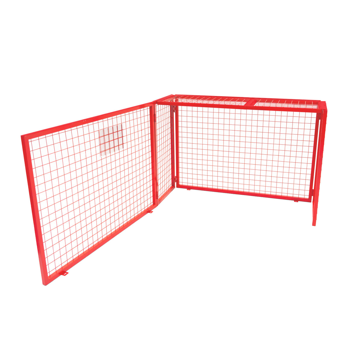 Jaula Plegable para Botellas de Gas - 100cm x 140cm x 50cm - Roja