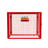 Jaula Plegable para Botellas de Gas - 92cm x 110cm x 50cm  - Roja