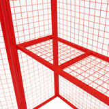 Jaula Plegable para Botellas de Gas - 181cm x 116cm x 57cm  - Roja