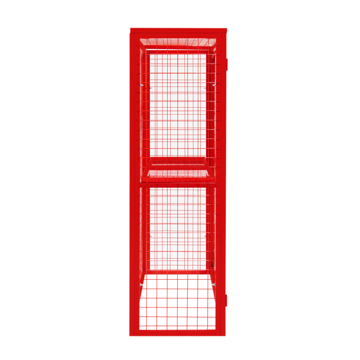 Jaula Plegable para Botellas de Gas - 181cm x 116cm x 57cm  - Roja