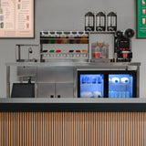Set de Estación de Trabajo para Té de Burbujas (Frigorífico Puertas Correderas)