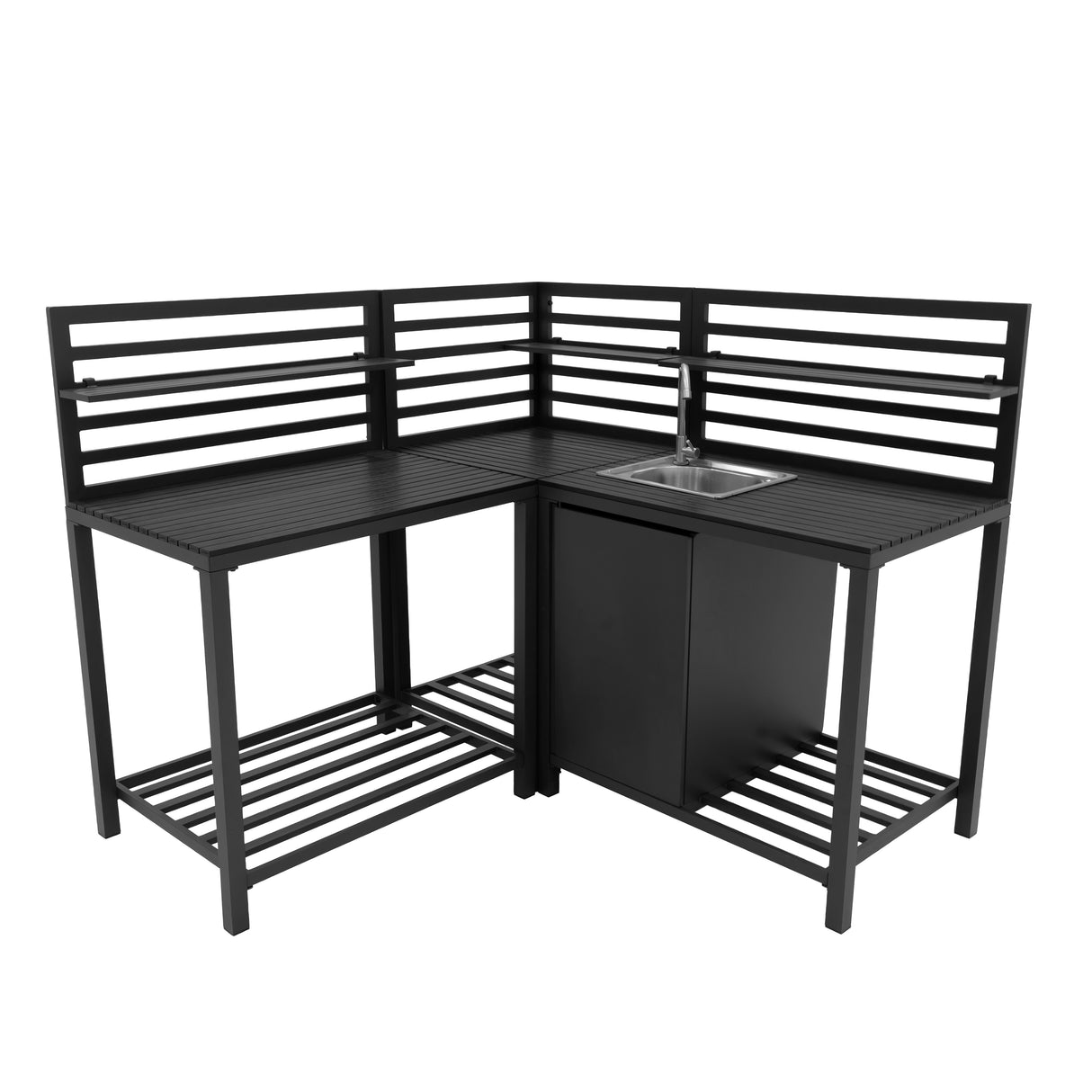 Cocina exterior modular de aluminio - Set de 3 piezas