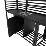 Cocina exterior modular de aluminio - Set de 3 piezas