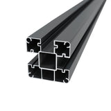 Vallas para exteriores de WPC y Aluminio - 1x Panel Oblicuo + 1x Poste | Gris