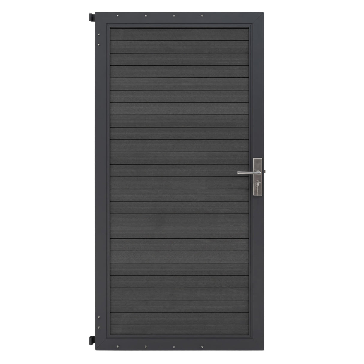 Puerta para Vallas para exteriores de WPC y Aluminio | Gris