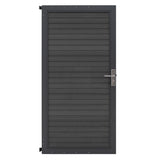 Puerta para Vallas para exteriores de WPC y Aluminio | Gris