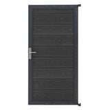 Puerta para Vallas para exteriores de WPC y Aluminio | Gris