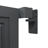 Puerta para Vallas para exteriores de WPC y Aluminio | Gris