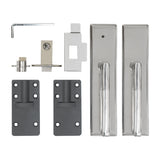 Puerta para Vallas para exteriores de WPC y Aluminio | Marrón