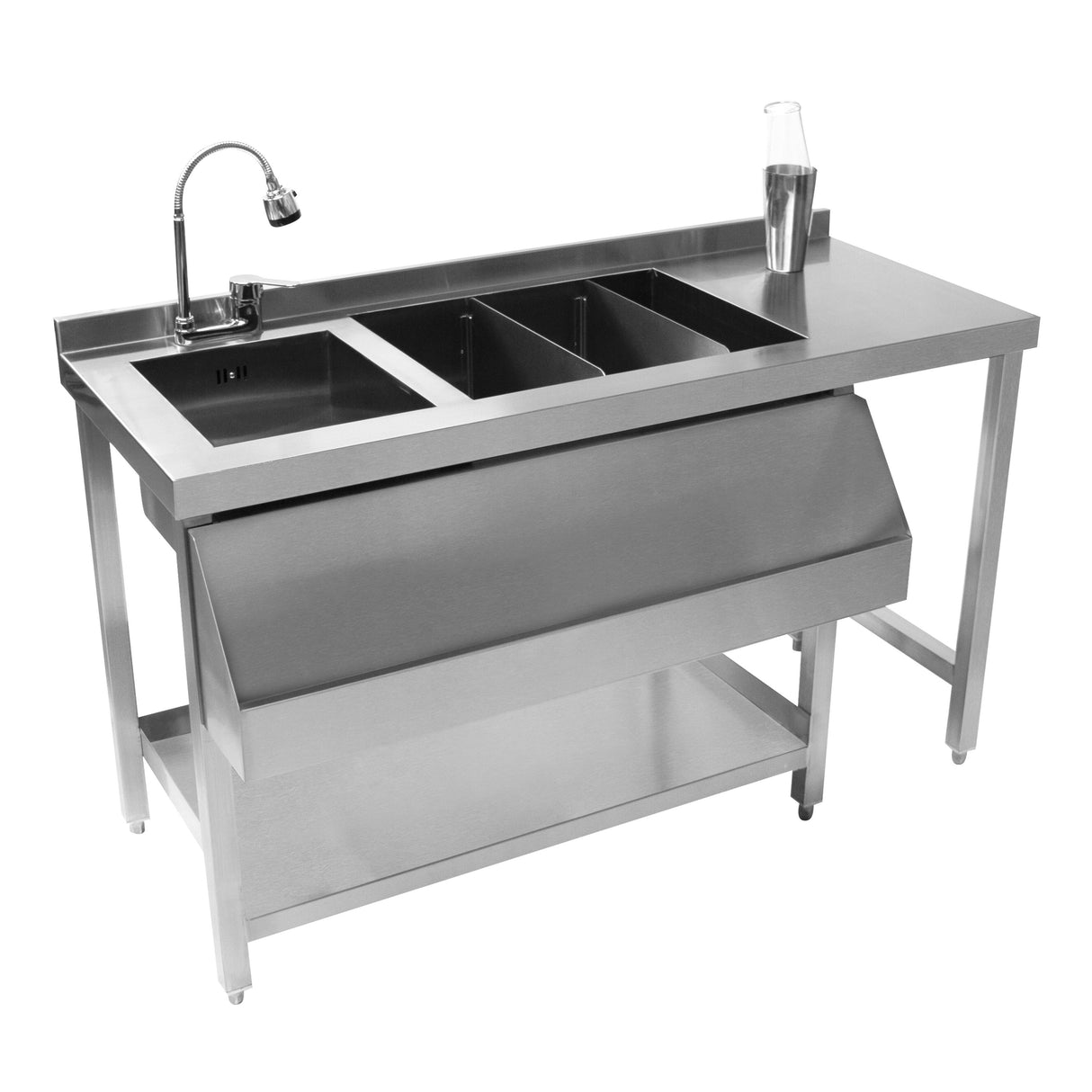 Set de Barras de Coctelería - Estación de Cócteles, Pozo de Hielo y Unidad Modular de Esquina