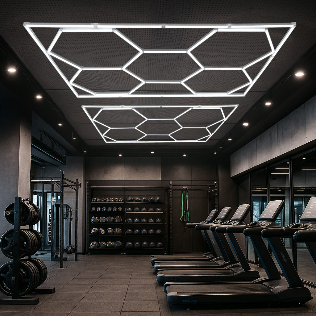 Luz LED Hexagonal de Techo (x10 Hexágonos)