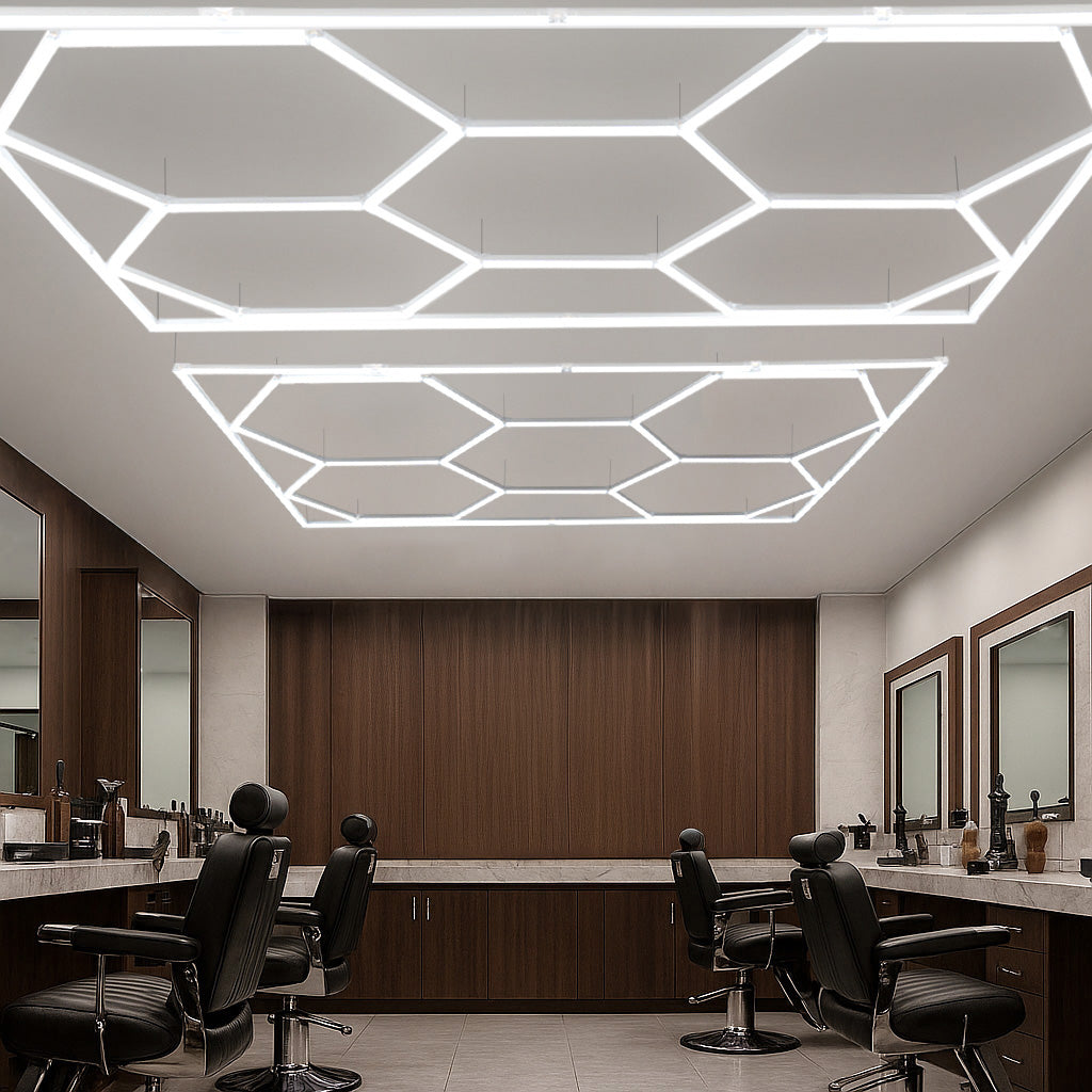 Luz LED Hexagonal de Techo (x10 Hexágonos)