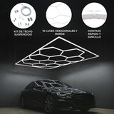 Luz LED Hexagonal de Techo (x10 Hexágonos)