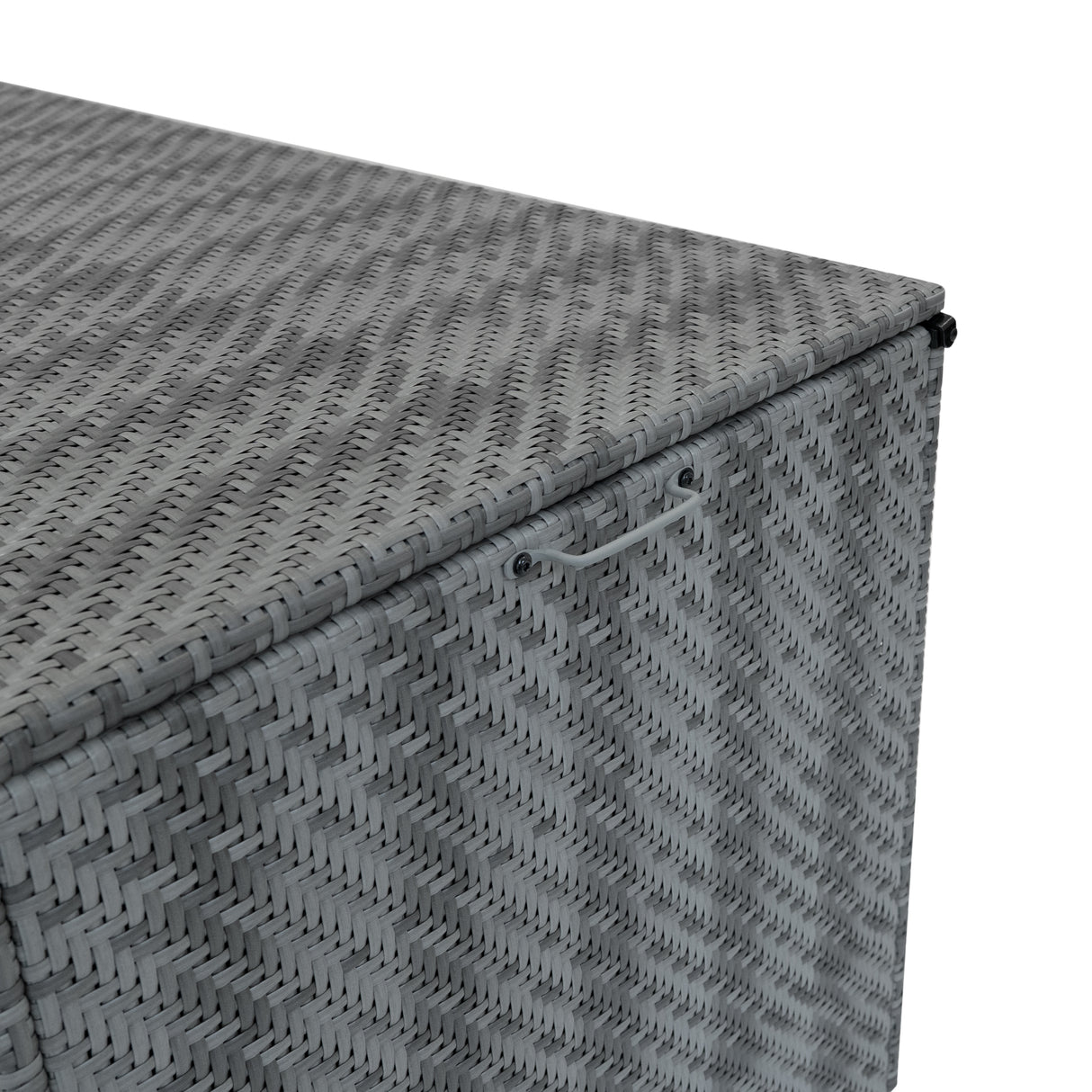 Conjunto Modular de Ratán (6 piezas) con Caja de Almacenamiento 996L (Gris)