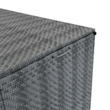 Conjunto Modular de Ratán (6 piezas) con Caja de Almacenamiento 996L (Gris)