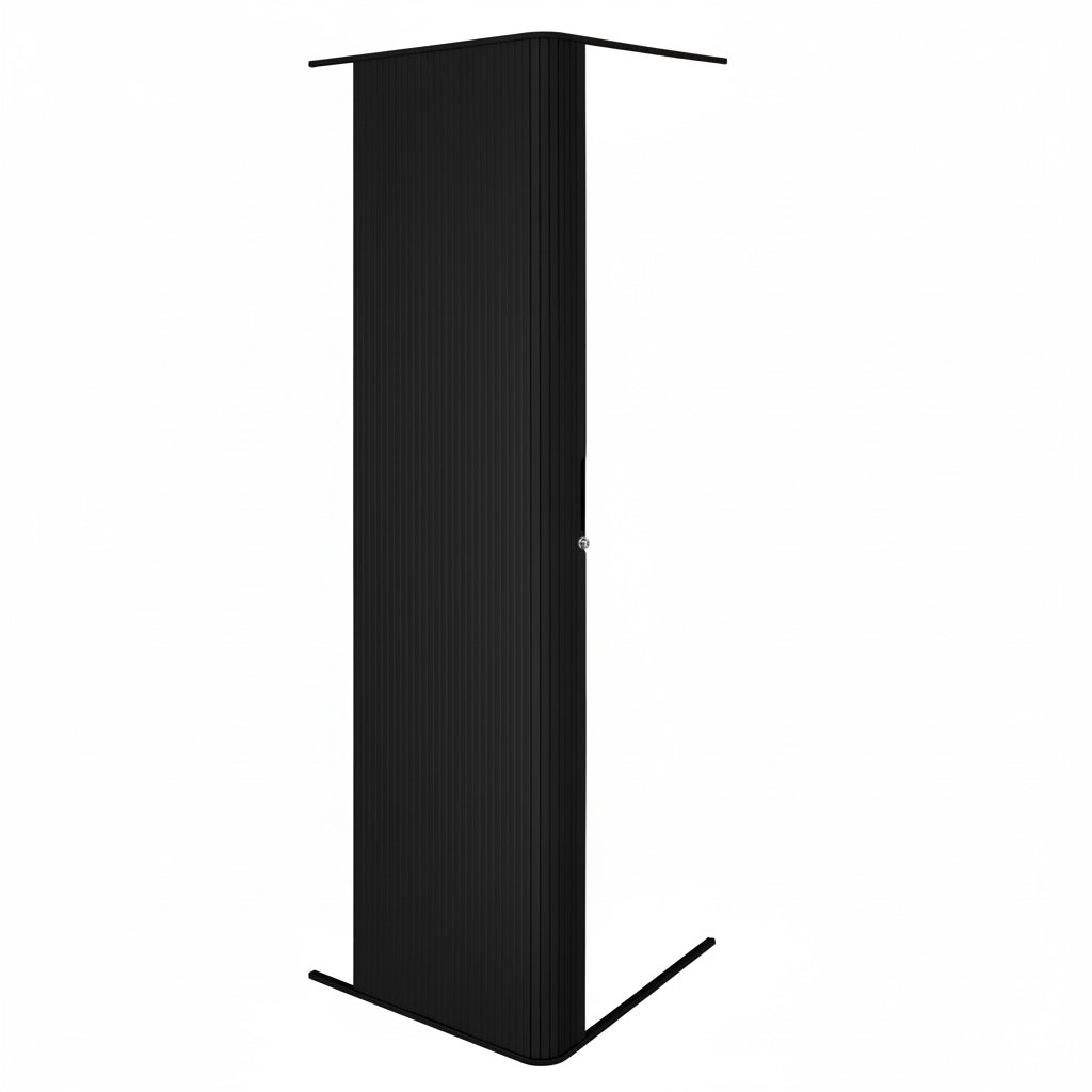 Puerta de Ducha Enrollable para Caravana - Negro