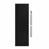 Puerta de Ducha Enrollable para Caravana - Negro