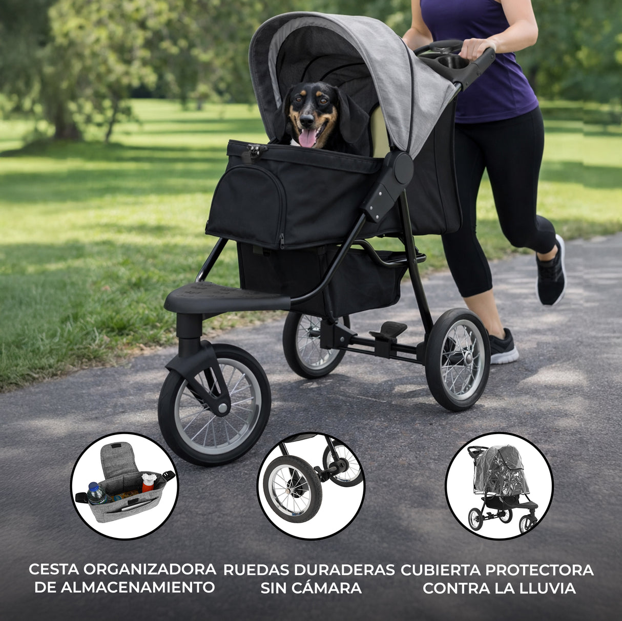 Cochecito para Mascotas - Gris