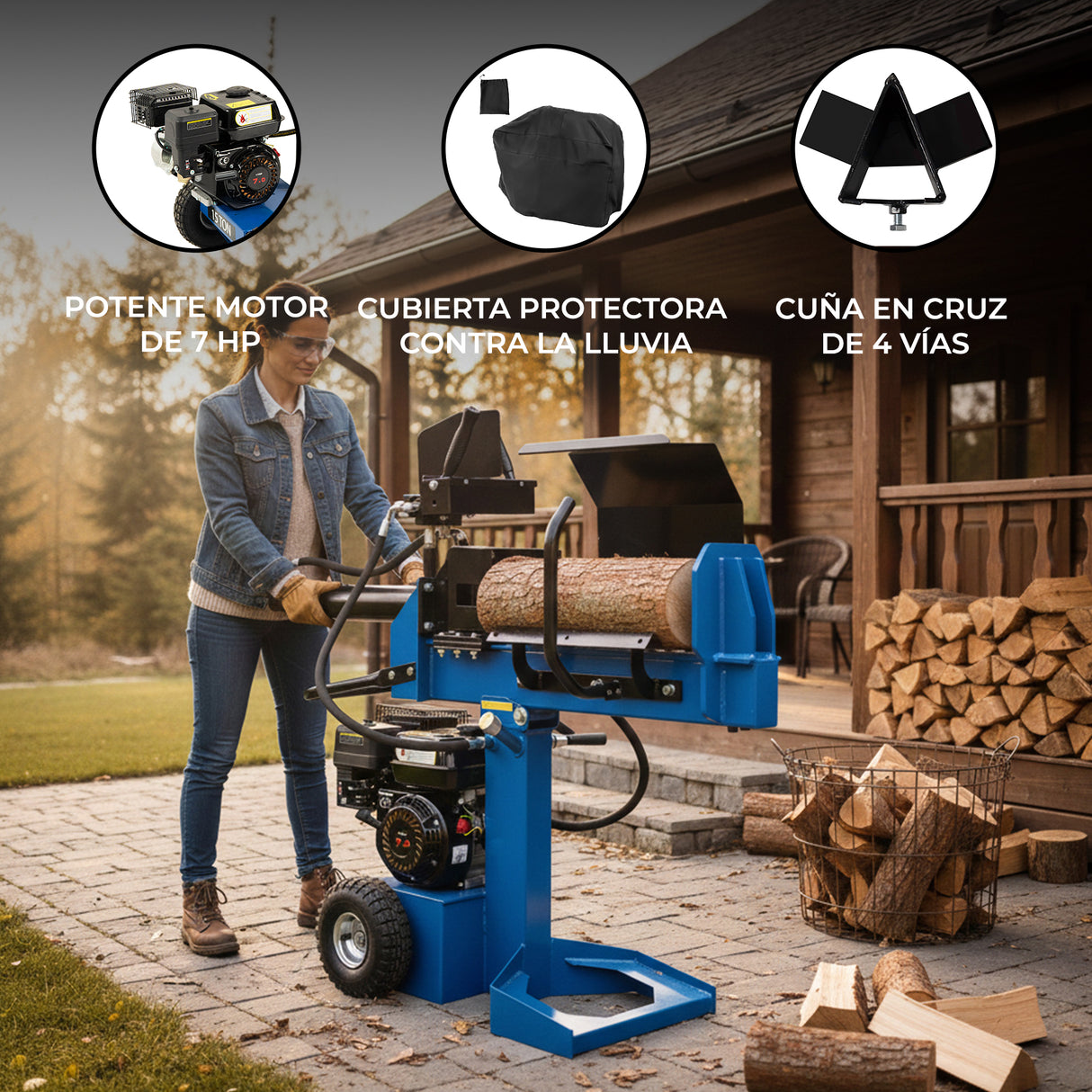 Astilladora de Troncos de 15T