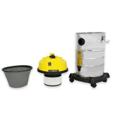 Aspiradora industrial 30L y postes para canalones de 7,2m