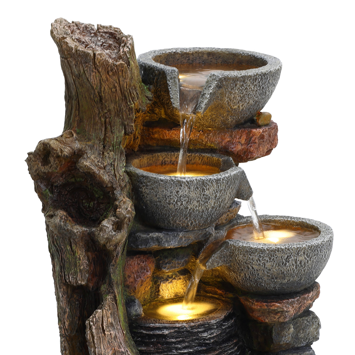 Fuente de Agua Eléctrica para Jardín "Rustic Brook"