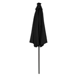 Parasol LED inclinable de 2,7 m – Negro