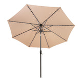 Parasol LED inclinable de 2,7 m – Beige