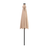 Parasol LED inclinable de 2,7 m – Beige