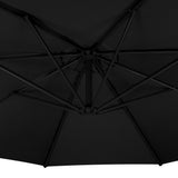 Parasol Excéntrico de 3 m – Negro
