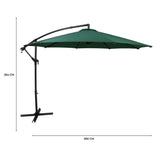 Parasol Excéntrico de 3 m – Verde