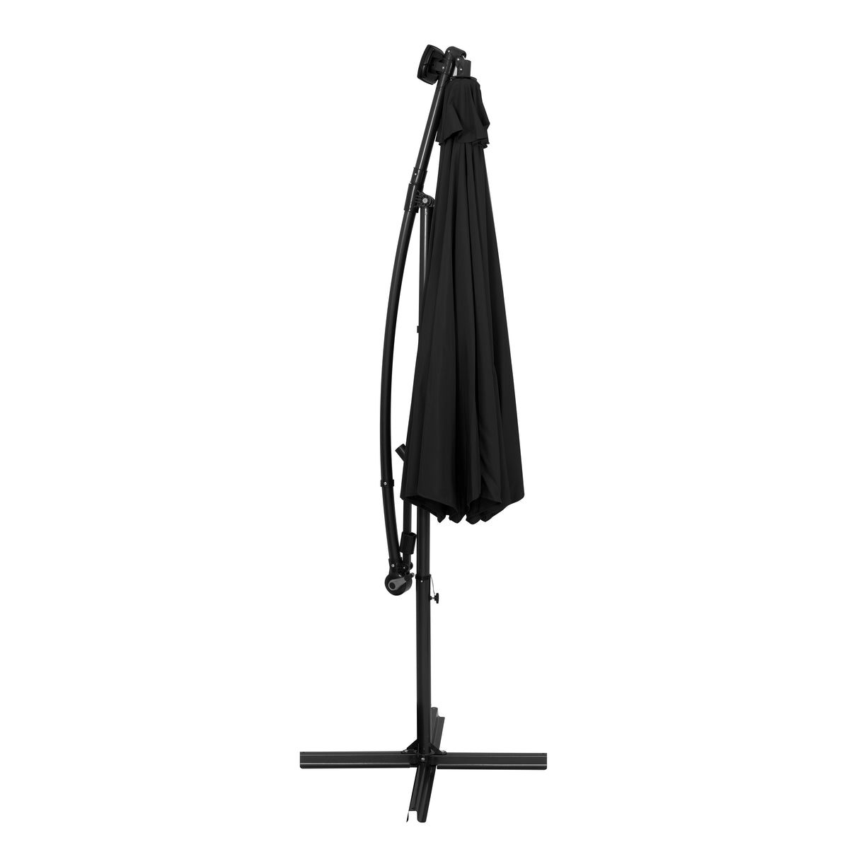 Parasol Excéntrico LED de 3 m – Negro