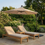 Parasol Excéntrico LED de 3 m – Beige