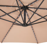 Parasol Excéntrico LED de 3 m – Beige