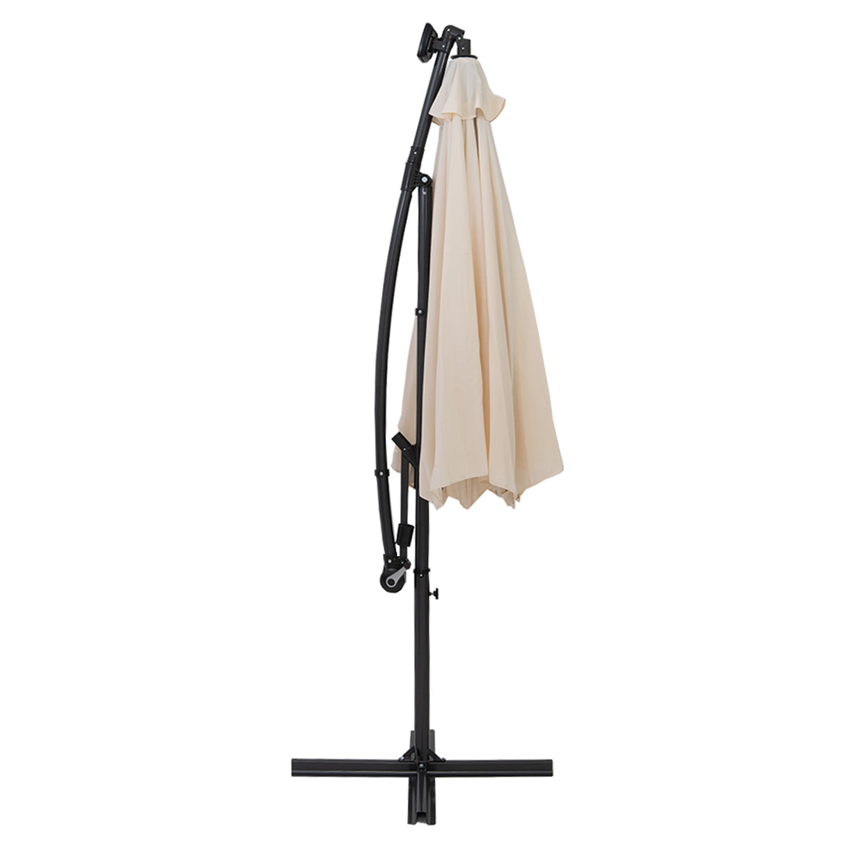 Parasol Excéntrico LED de 3 m – Crema