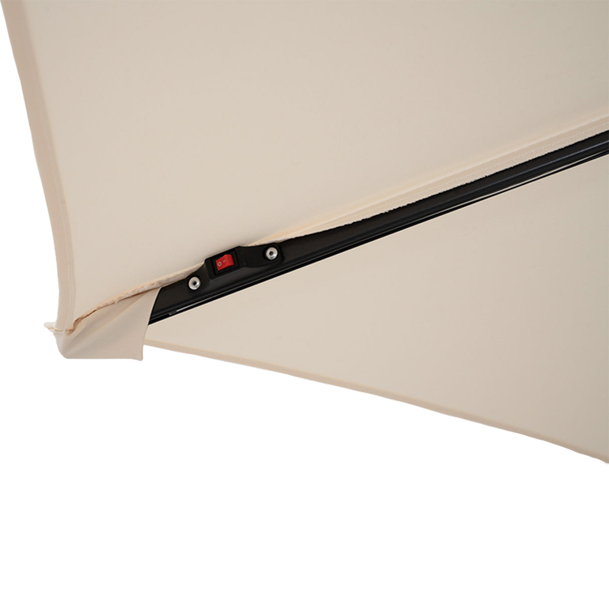 Parasol Excéntrico LED de 3 m – Crema