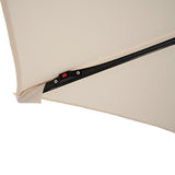 Parasol Excéntrico LED de 3 m – Crema